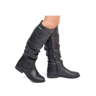 Qupid - Women's Slouchy Crinkle Boots