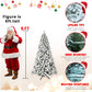 9-Foot Pre-Lit Snow-Flocked Christmas Tree