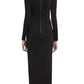 Alice + Olivia - Kyra Deep Drapey Maxi Dress