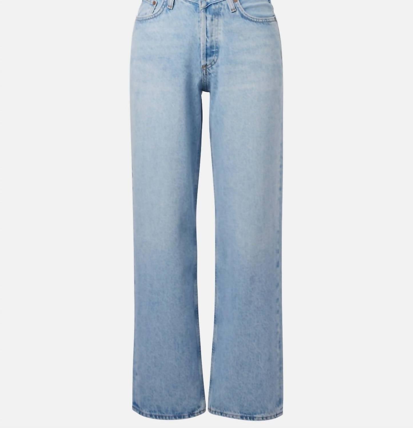 Agolde - Women's V Waist Baggy High Rise Jeans