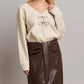 Able - Rhinestone Bow Sweater