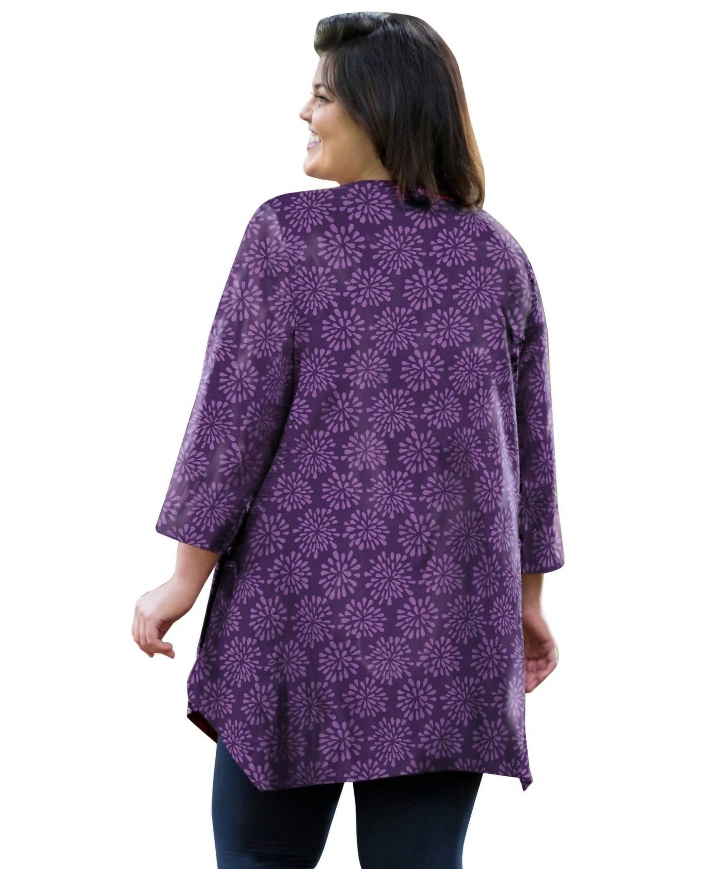 On The Plus Side - Plus Size 3/4 Sleeve Matsin Top