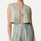 Forte Forte - Jacquard Vest with Diamante Detailing