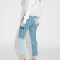 Ganni - Cutline Denim Swigy Pants