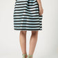 Topshop - Striped A Line Scuba Skirt
