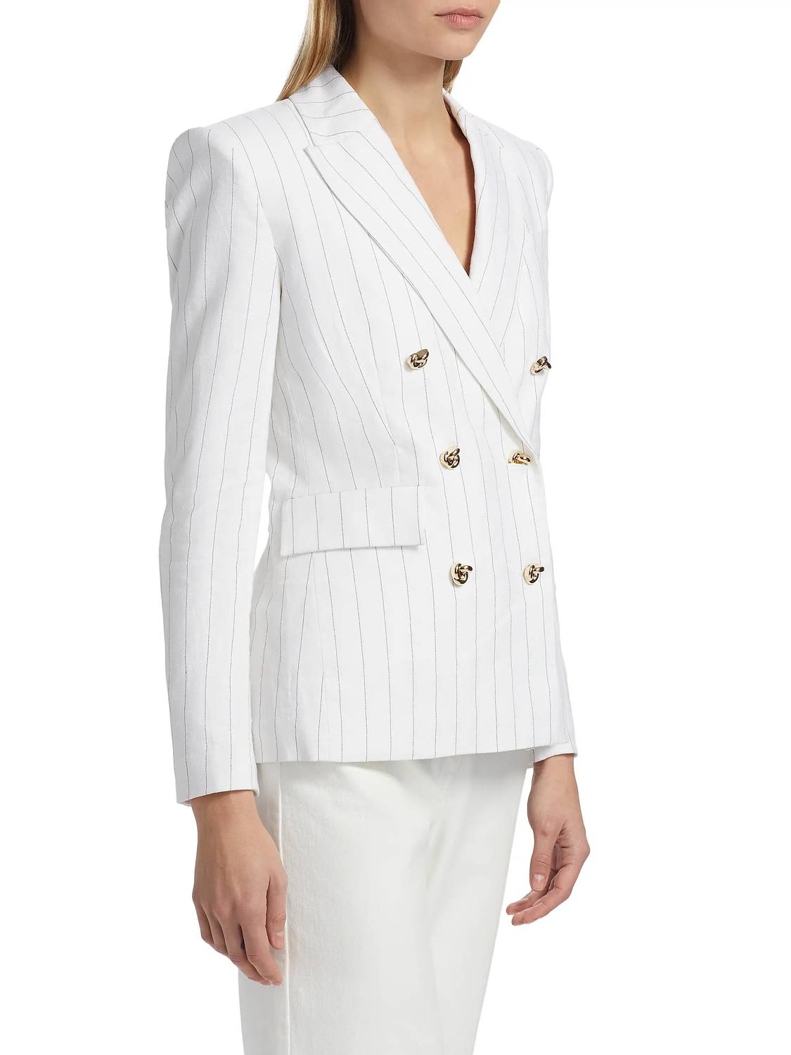 Generation Love - Arielle Pinstripe Linen Blazer