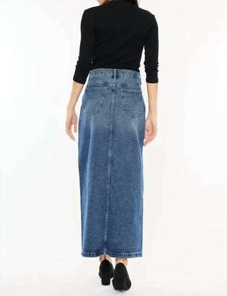 Kancan - Saia Maxi Jeans dos anos 90
