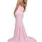Rachel Allan - Figure-hugging Strapless Prom Dress