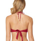 Jessica Simpson - Flower Power Crochet High Neck Halter Bikini Top