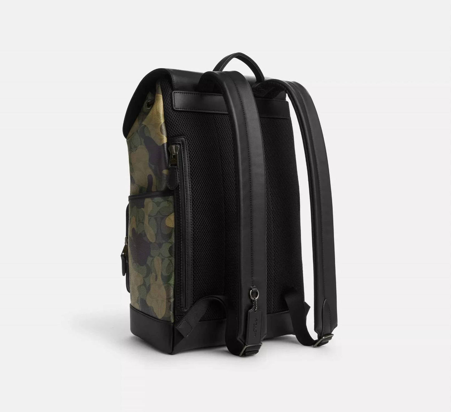 Coach - Unisex Track Backpack In Signature Canvas With Camo Print