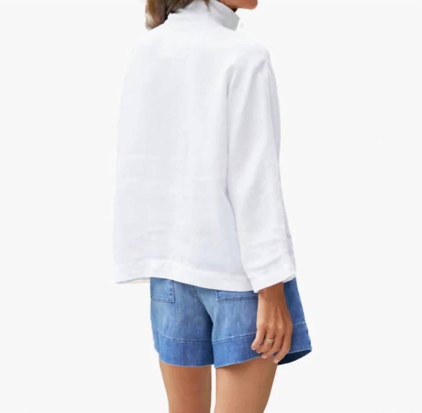 Frank & Eileen - Gabi Linen Popover Top