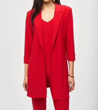 Joseph Ribkoff - Mid Length Open Front Blazer
