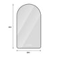 Arched LED Vanity Mirror With Time & Temperature Display