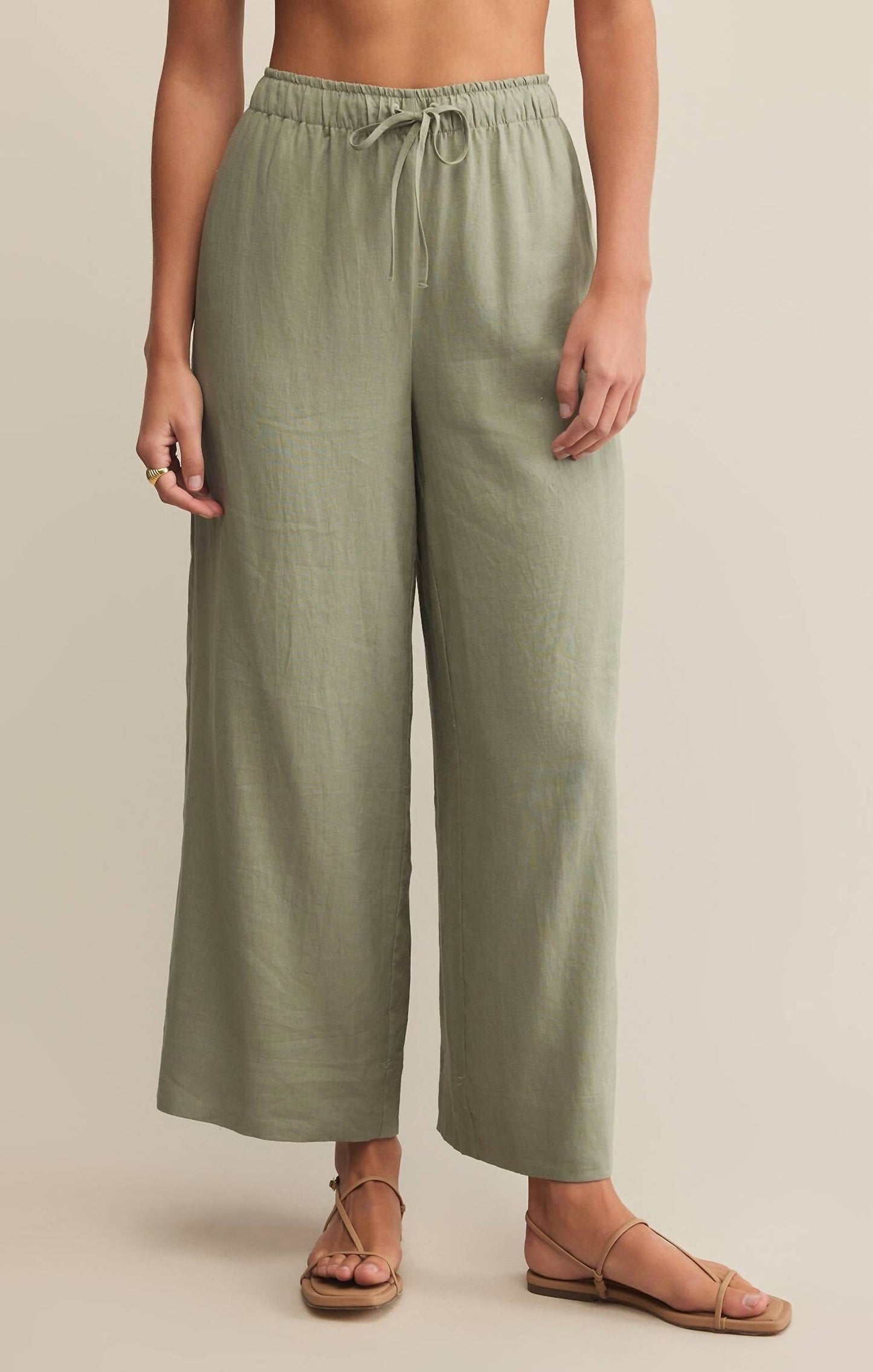 Z Supply - Easton Avocado Linen Pant