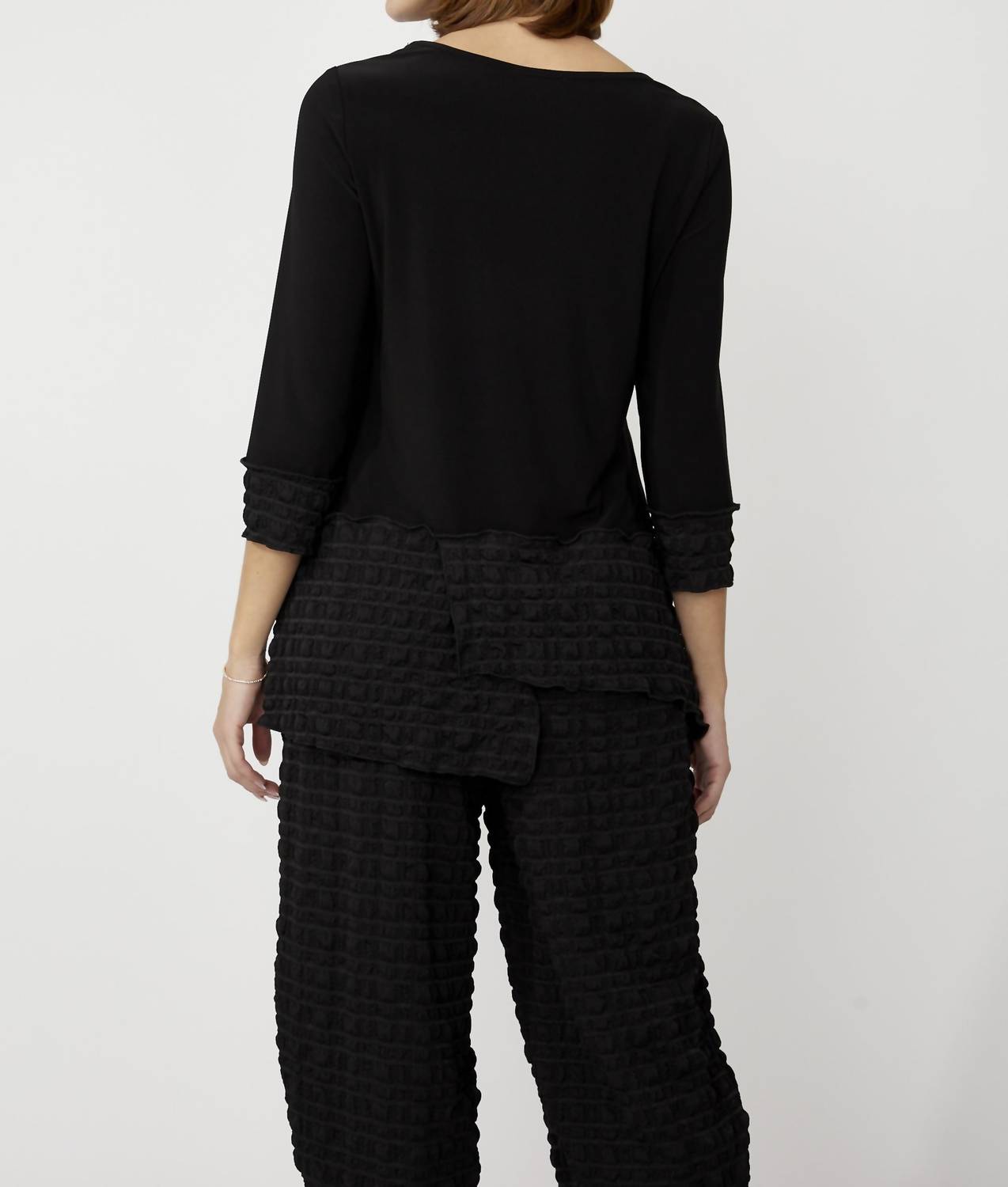 Frank Lyman - Ruffled Boat Neck Top
