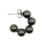 Jagged Halo Jewelry - Women's Orbit Bead Hoop Earrings
