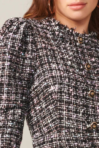 Adelyn Rae - Dawn Tweed Dress