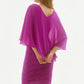 Joseph Ribkoff - Chiffon Overlay Textured Sheath Dress