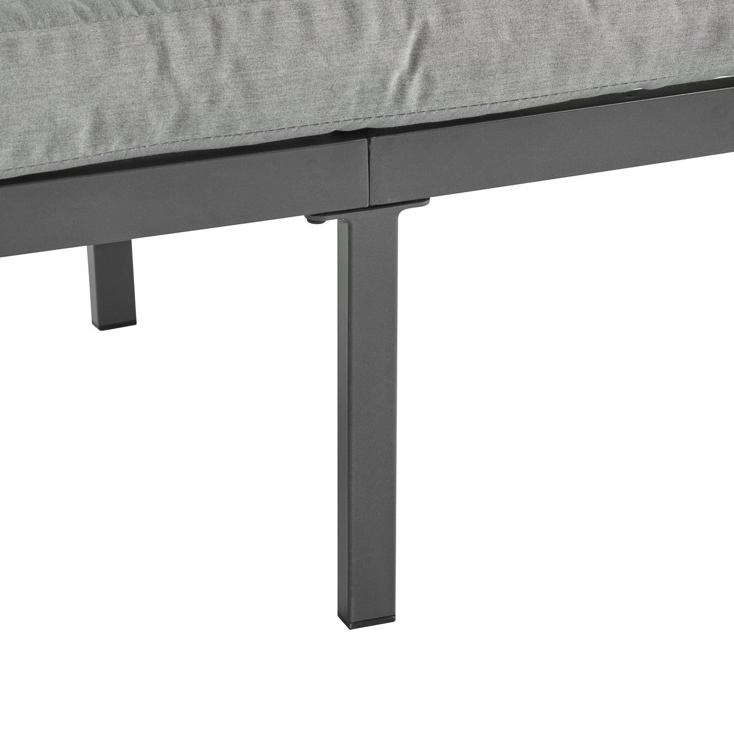 4-Pieces Outdoor Metal Patio Furniture Set with Cushions