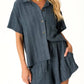 Project Social T - Summer Dreamin' Button Front Sweater Rib Tee