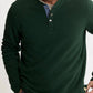 Jachs New York - Union Sherpa Lined Recycled Jacquard Henley Sweater