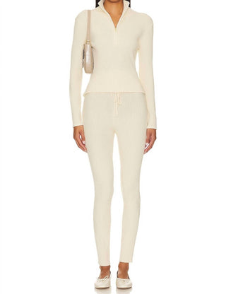 Varley - Legging Malha Costela Mocado