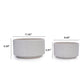 2 Pieces Flowerpot Planter For Patio, Garden Or Windowsills - Milk White