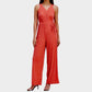 41 Hawthorn - Polka Dot Wide Leg V-neck Jumpsuit