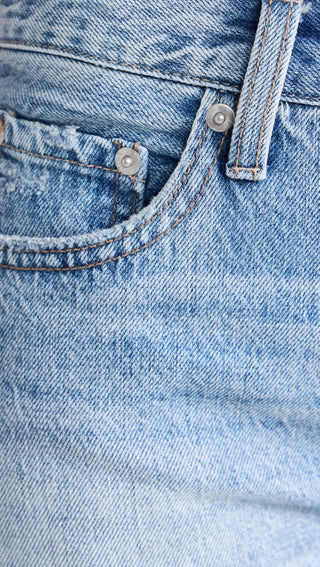 Pistola - Calça jeans reta com cintura média e curvada Lexi