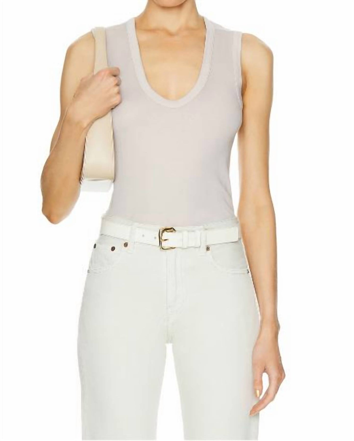 Enza Costa - Supima Cotton Essential Sleeveless U