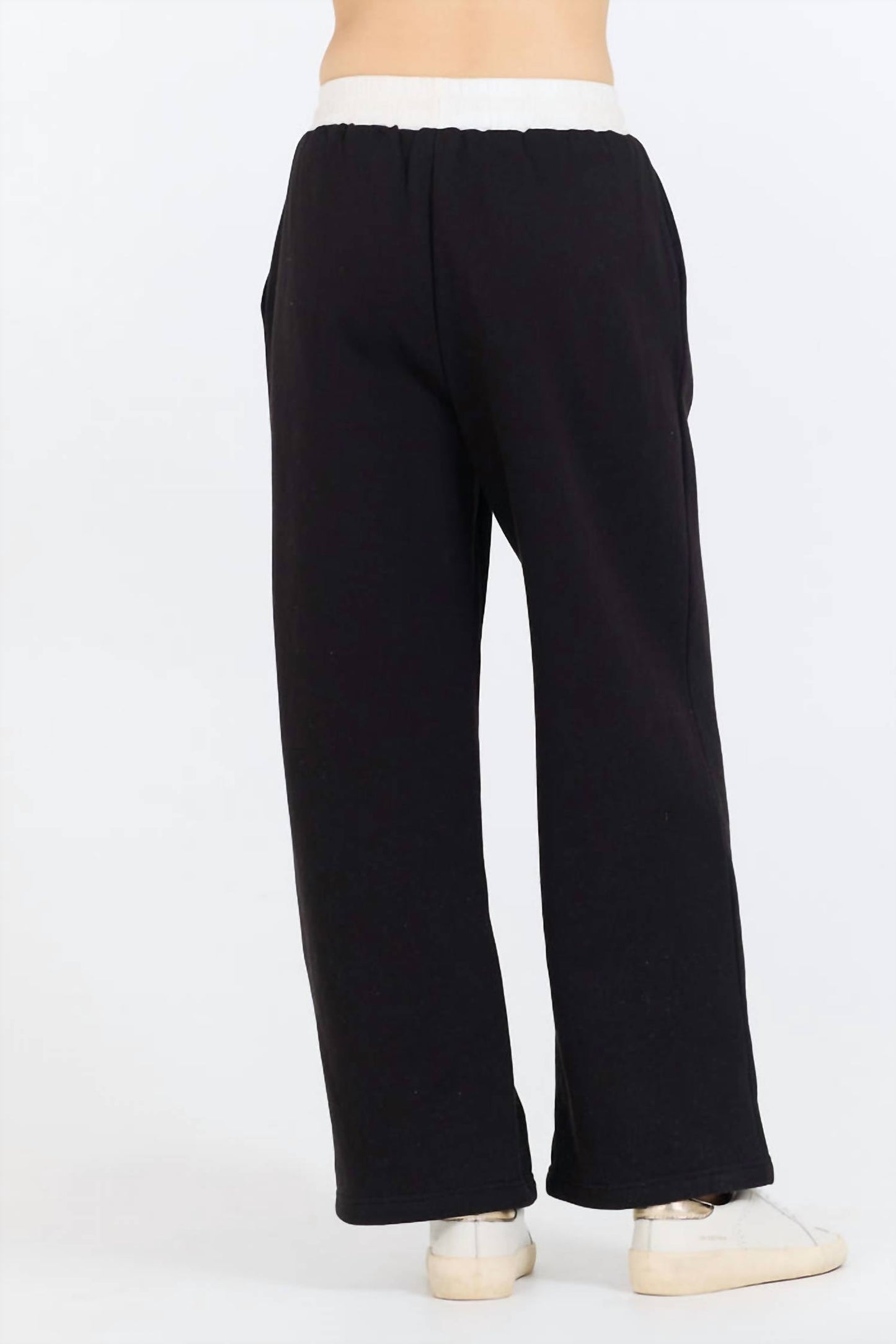 Vintage Havana - Fleece Pant with Poplin Waist