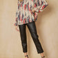 Entro - Abstract Bubble Sleeve Blouse