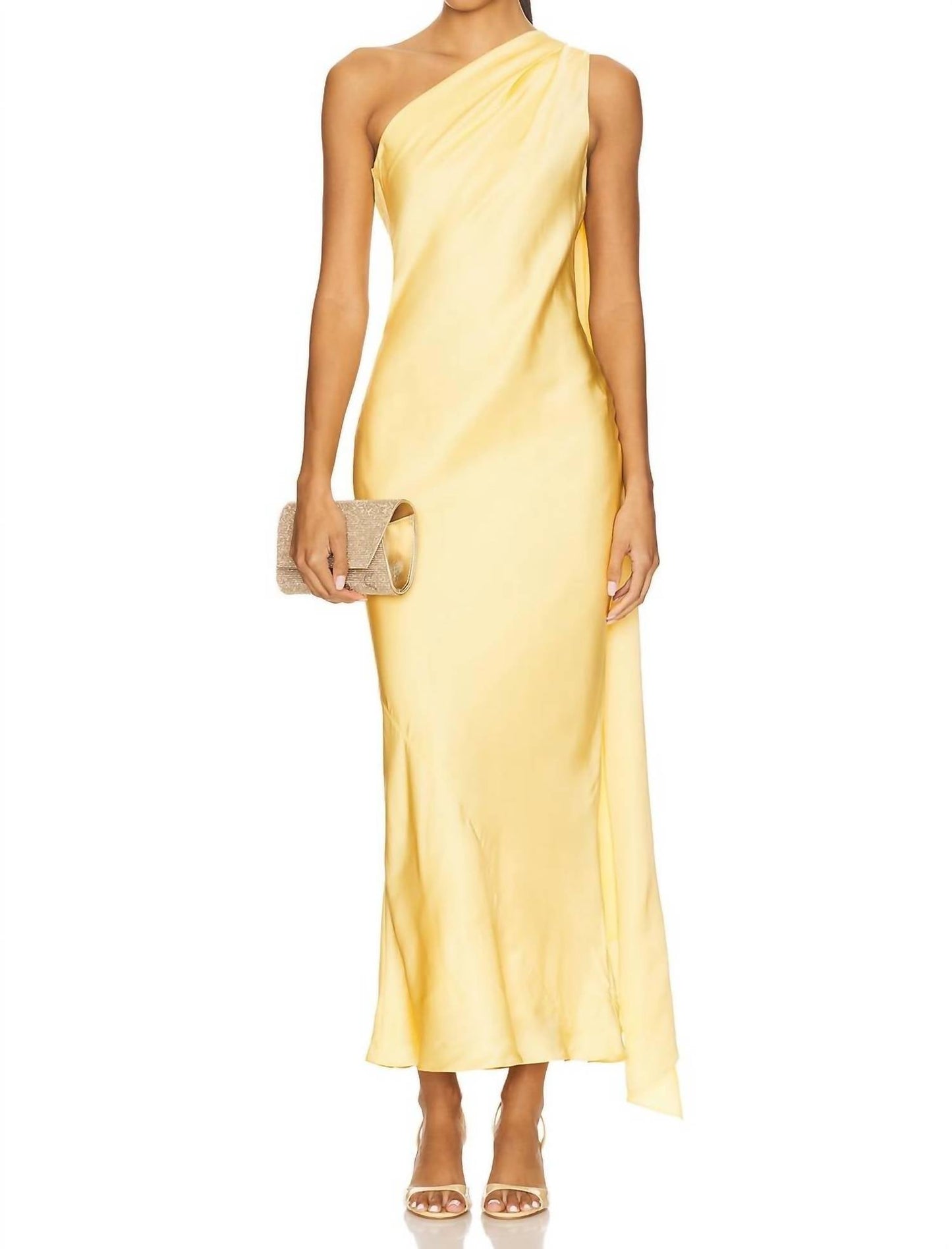 Alejandra Alonso Rojas - Shoulder Dress With Cape