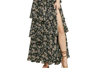 Entro - Tiered Ruffle Dress With Slit