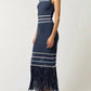 Lalavon - Striped Knit Maxi Dress