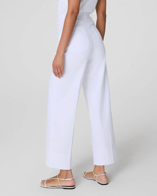 Spanx - Calças largas de sarja elástica