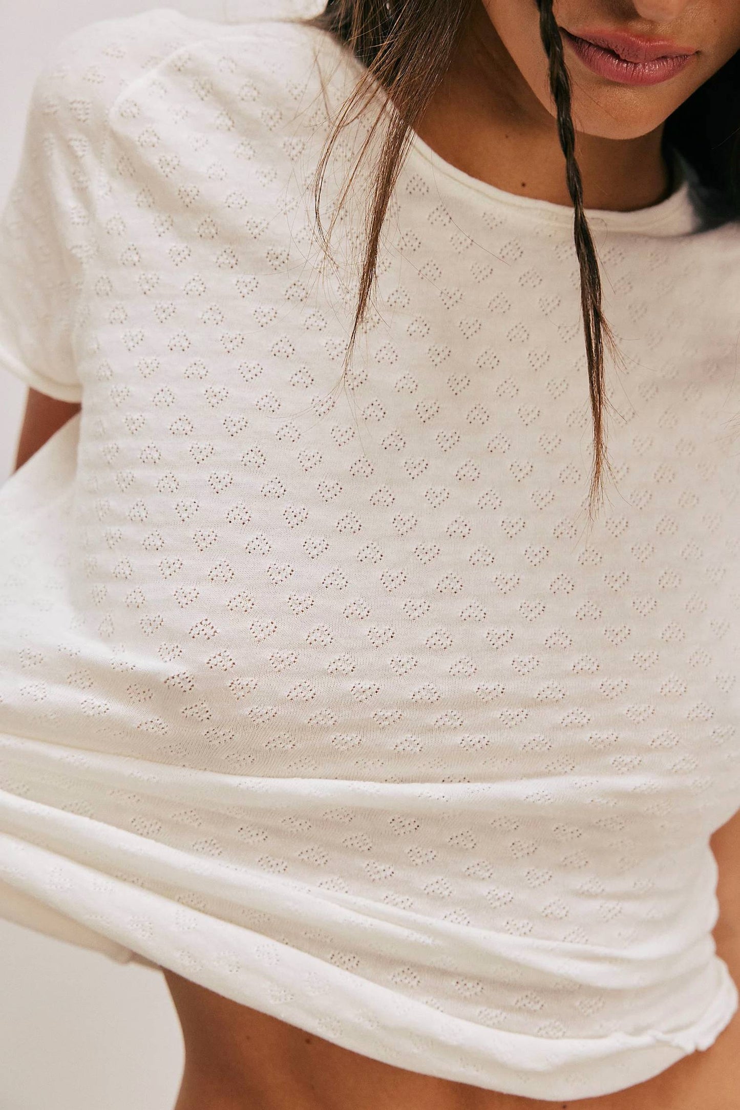 Free People - Be My Baby Pointelle Tee