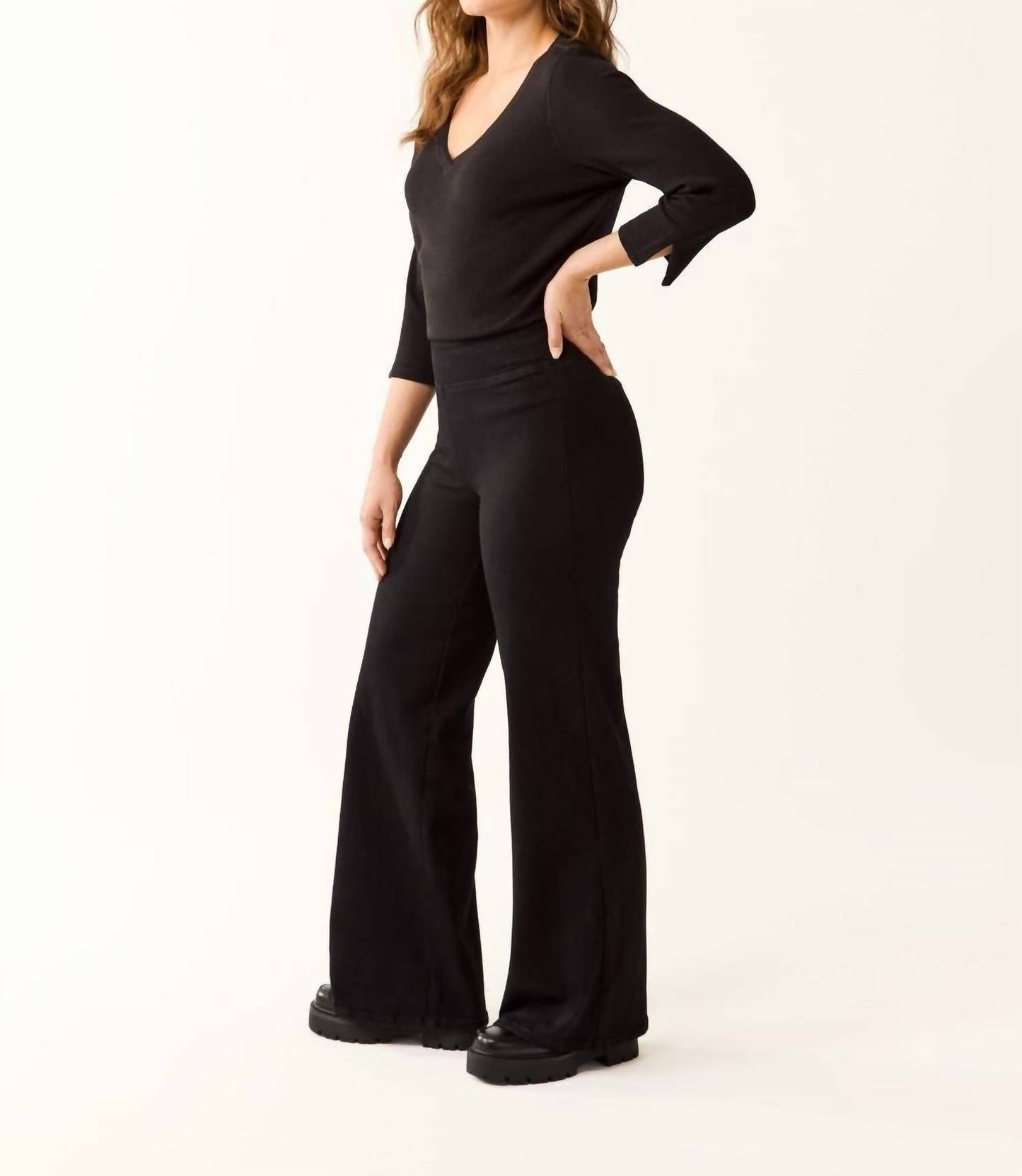 Fdj - Beyond Denim Pull-on Wide Leg Jeans