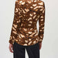 Joseph Ribkoff - Satin Animal Print Belted Top