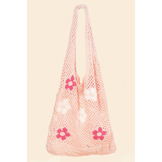 Anarchy Street - Women's Floral Print Knitted Tote Bag