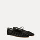 Veronica Beard - Women's Ellie Mesh Crystal Diamond Flat Shoes