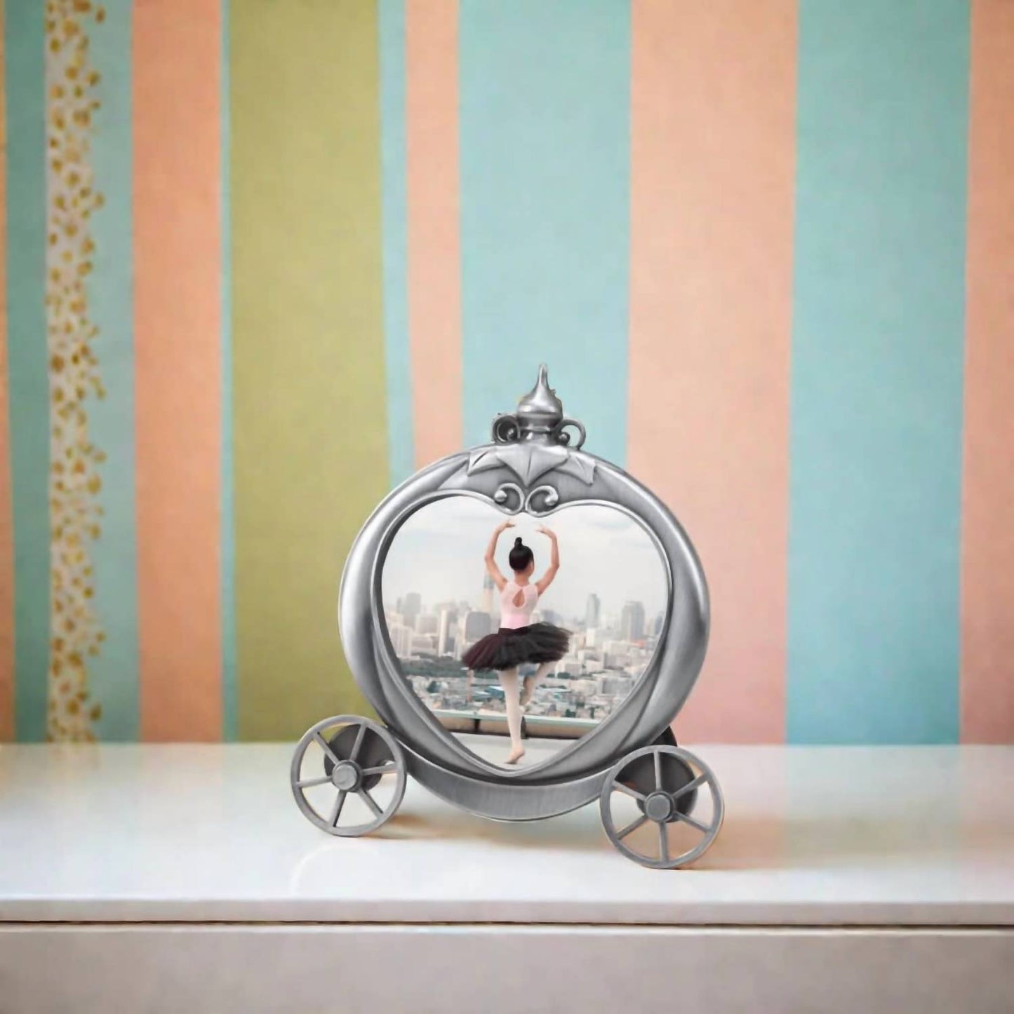 Creative Gifts International - Matte Pumpkin Coach Frame 3.5" X 3.5"