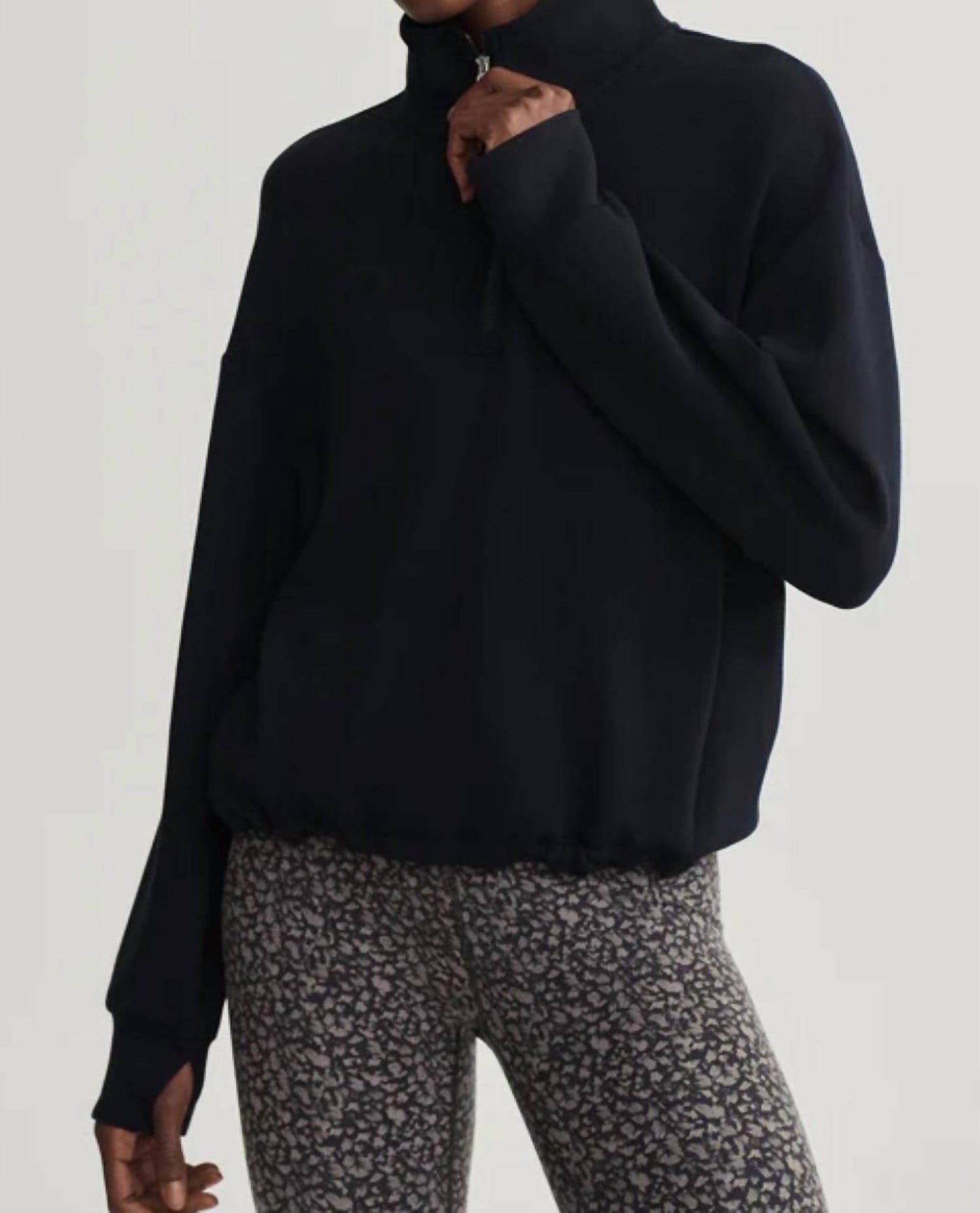 Varley - Sian Cropped Half-Zip Midlayer