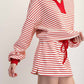 Eesome - Striped Drawstring Mini Skort