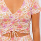 Le Lis - Floral Print Ruched Top