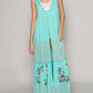 Pol - Embroidered Lace Button Long Vest