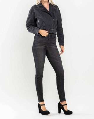 Judy Blue - Calça jeans skinny com controle de barriga e cintura alta