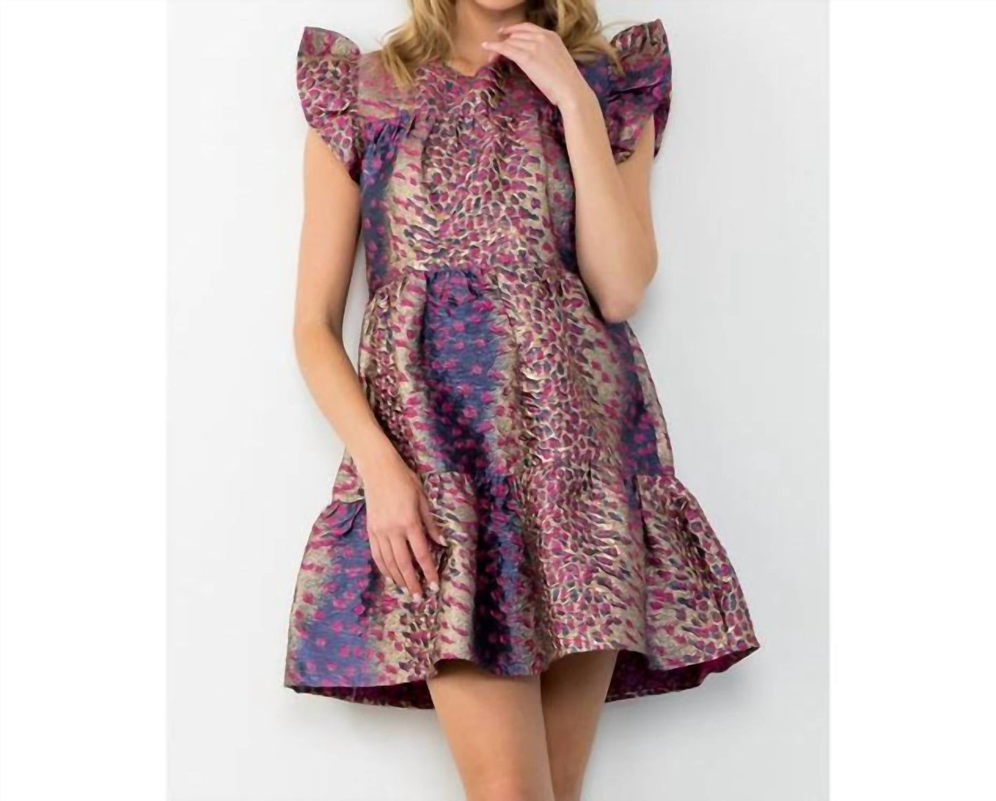 Thml - Amaryllis Flutter Sleeve Textured Dress