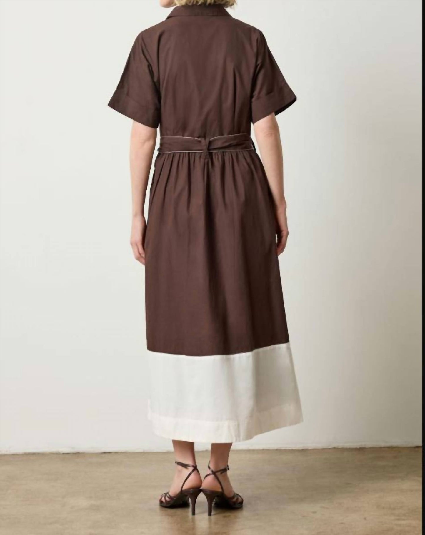 Lilla P - Collared Maxi Shirt Dress