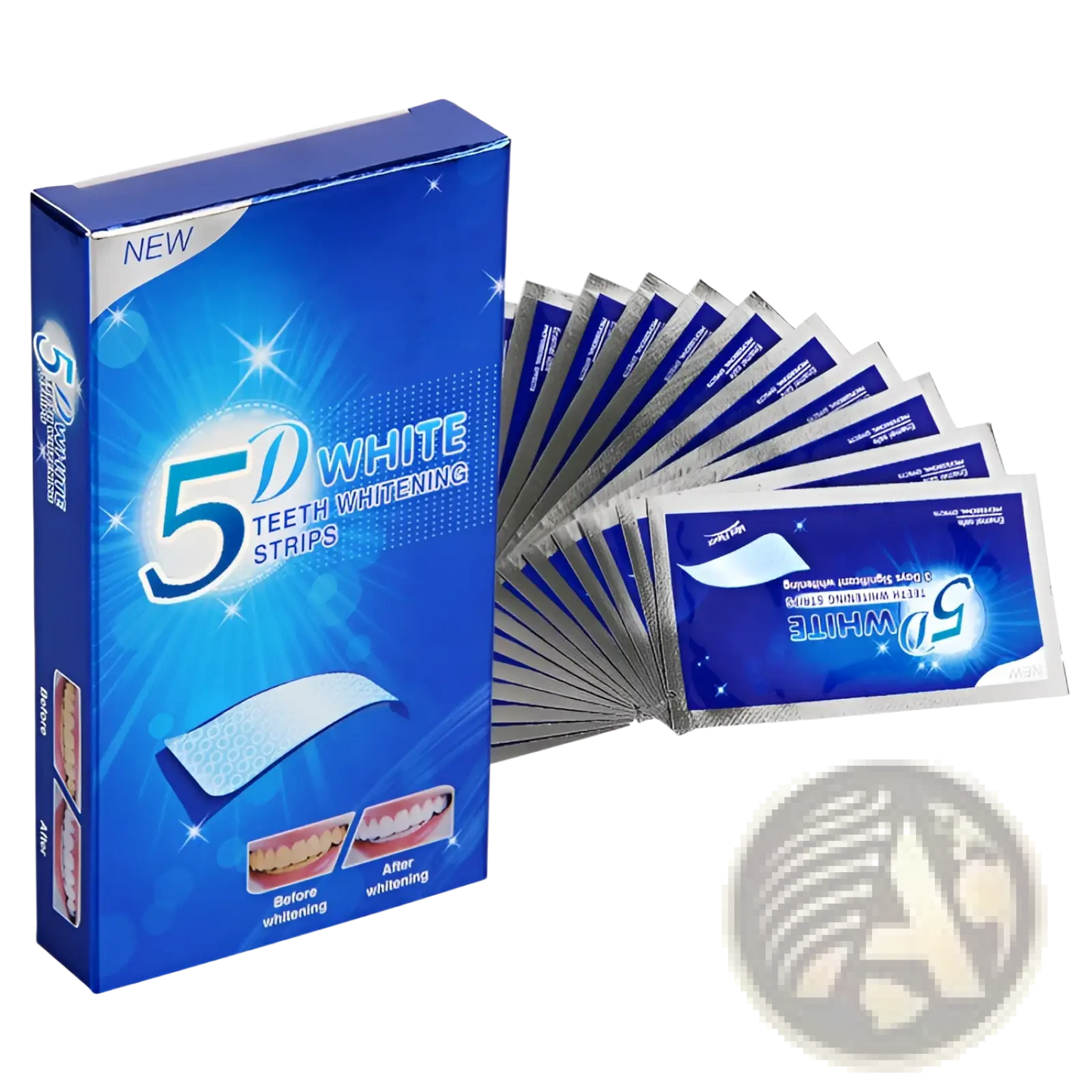 5d Teeth Whitening Strips Mint Dental Care Kit 14pc